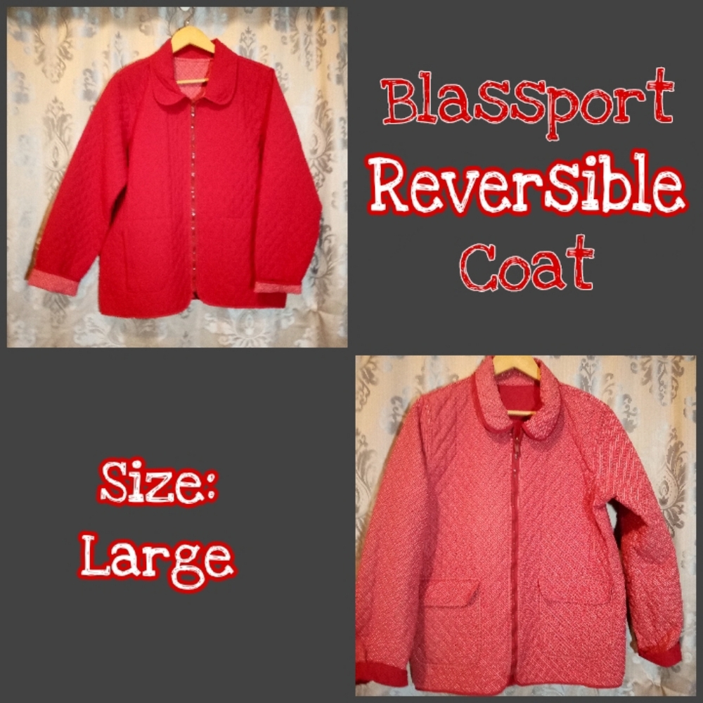 Blassport Reversible Fall/Winter Jacket Size Large
